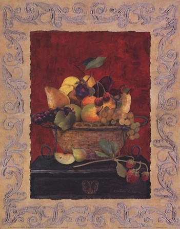 Traditional Fruit Basket II by Charlene Winter Olson art print