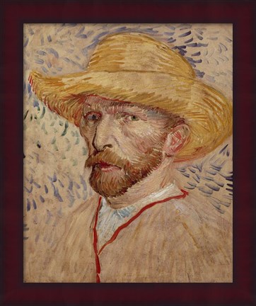 Vincent Van Gogh	Self Portrait with Straw Hat, 1887