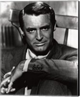 Cary Grant, greyscale photo Fine Art Print