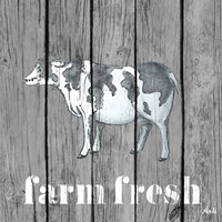 Wood Farm Grey I Framed Print