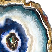 Up Close Agate Watercolor II Framed Print