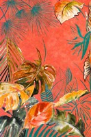 Orange Palm Selva II Framed Print