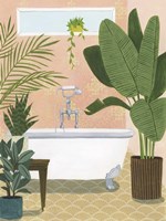 Bathtub Oasis I Framed Print