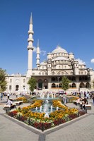Turkey, Istanbul The Exterior Of Yeni Cami Mosque Framed Print