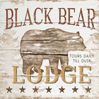Black Bear Lodge Framed Print