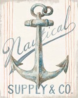 Floursack Nautical V Framed Print