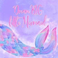 Mermaid Life I Pink/Purple Framed Print