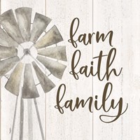 Farm Life III Farm Faith Family Framed Print