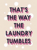 Laundry Typography II Framed Print