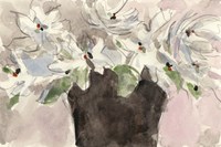 Magnolia Watercolor Study II Fine Art Print
