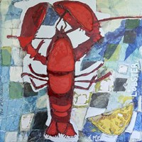 Brilliant Maine Lobster IV Framed Print