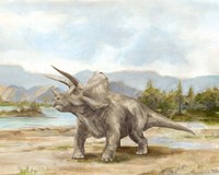 Dinosaur Illustration II Framed Print