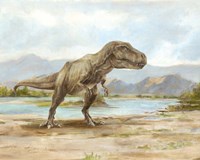 Dinosaur Illustration III Framed Print