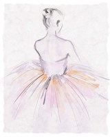 Watercolor Ballerina II Framed Print