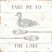 Lake Sketches VII Framed Print