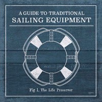 Vintage Sailing Knots X Framed Print