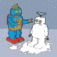 The Snow Bot Fine Art Print