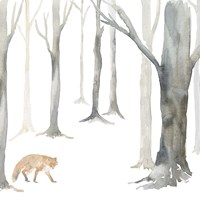 Winter Forest Fox Framed Print