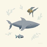 Ocean Life Shark Framed Print