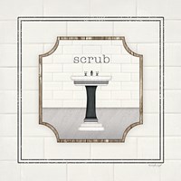 Sink Scrub Framed Print