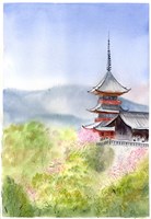 Asian Landscape I Framed Print