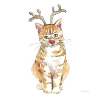 Christmas Kitties III Square Framed Print