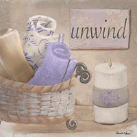 Lavender Bath I Framed Print