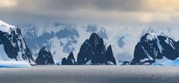 Antarctic Peninsula, Antarctica, Spert Island Craggy Rocks And Mountains Framed Print