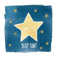 Night Sky Sleep Tight Framed Print