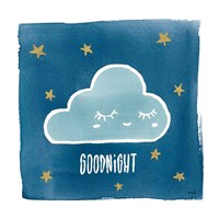 Night Sky Goodnight Framed Print