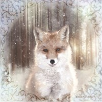 Enchanted Winter Fox Framed Print