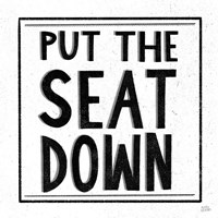 Put the Seat Down Framed Print