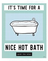 Hot Bath Framed Print