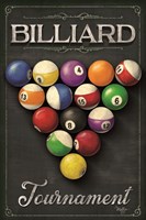 Billiards Tournament Framed Print