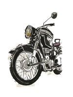 Motorcycles in Ink IV Framed Print