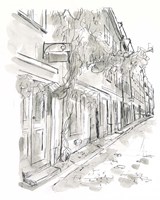 European City Sketch V Framed Print