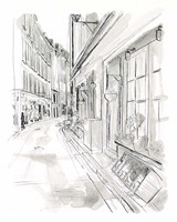 European City Sketch VI Framed Print