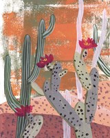 Desert Flowers I Framed Print