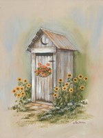 Country Outhouse I Framed Print