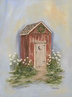 Country Outhouse II Framed Print