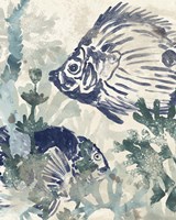 Seafloor Fresco I Framed Print