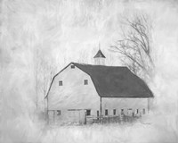 The White Barn II Framed Print