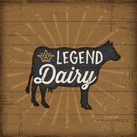 Legend Dairy Framed Print