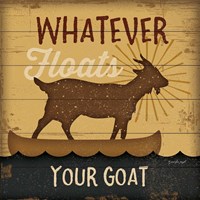 Floats Your Goat Framed Print
