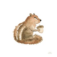 Woodland Whimsy Squirrel Framed Print