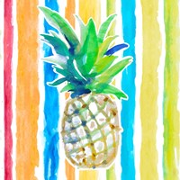 Vibrant Pineapple II Framed Print