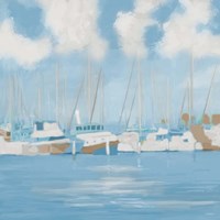 Golf Harbor Boats II Framed Print