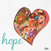 Hearts of Love & Hope I Framed Print