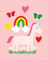 Unicorn Fun I Framed Print