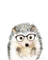 Hedgehog in Glasses Framed Print